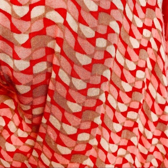 Anthropologie Maeve Bust Tie Coral Print Tank Top - Picture 12 of 13